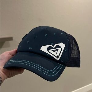 Roxy Dark Blue Anchor Mesh Cap